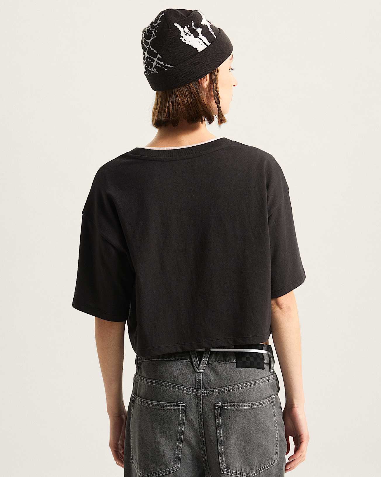 Afterburn Crop TShirt VANS Black ALT3