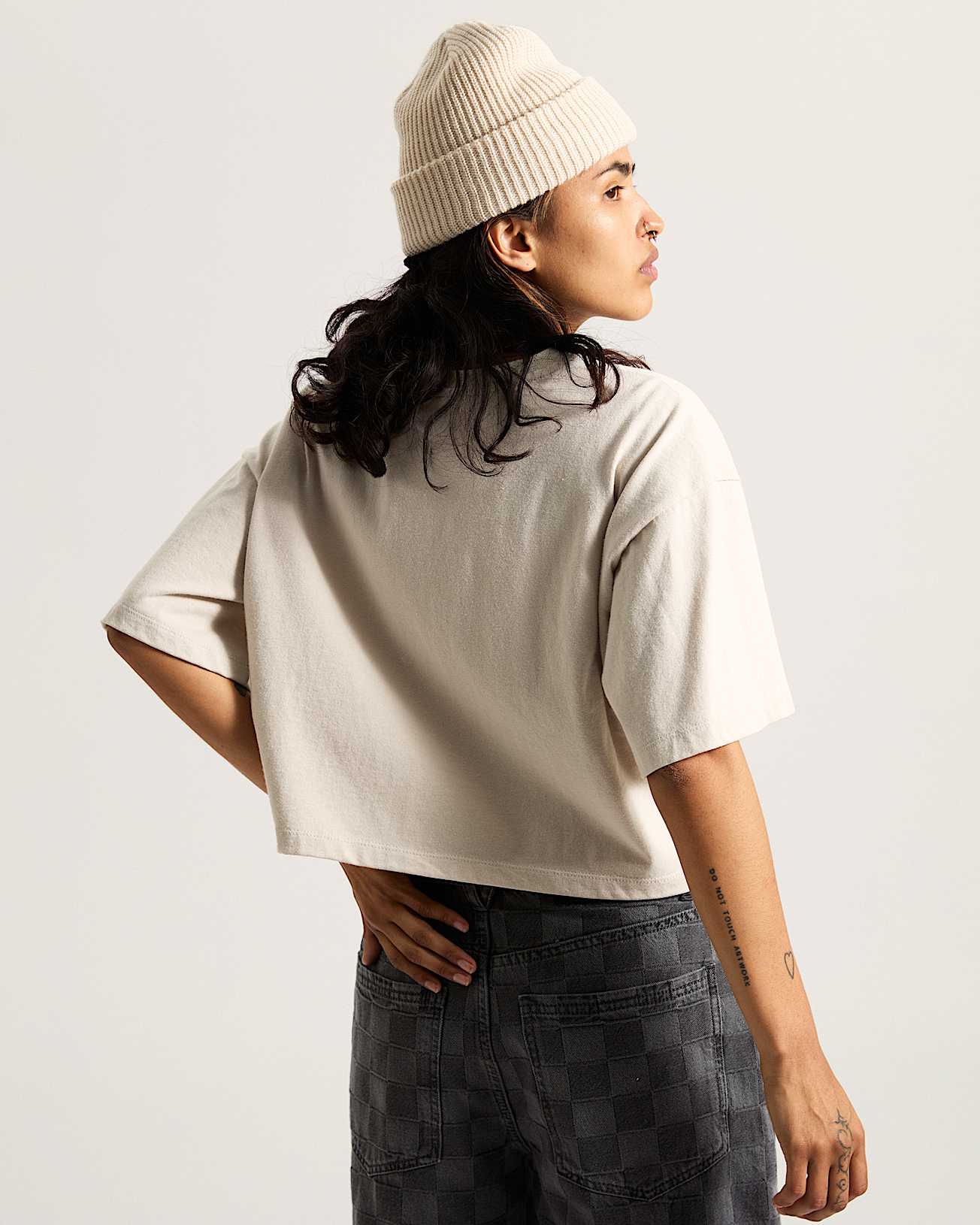 Afterburn Crop TShirt VANS Beige ALT3