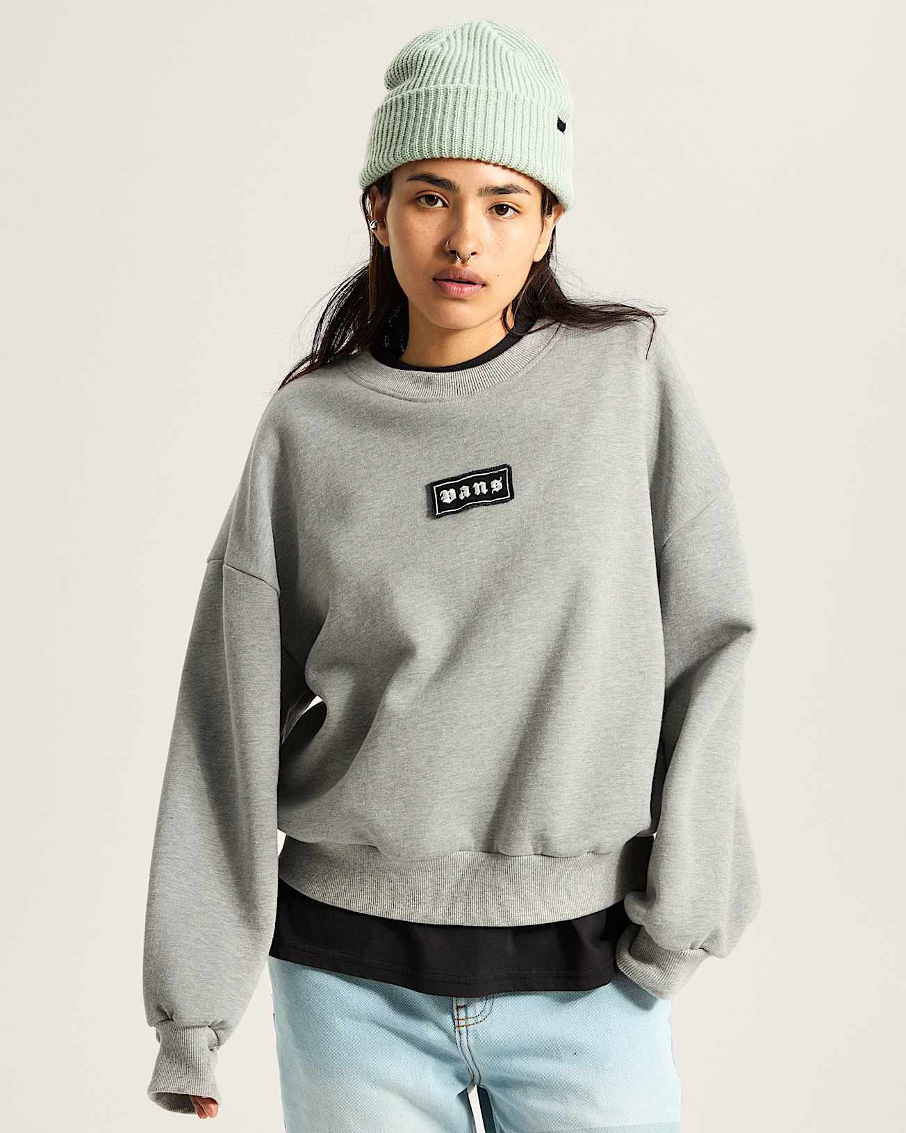 Upworn Retro Crew Sweatshirt VANS Grey ALT2