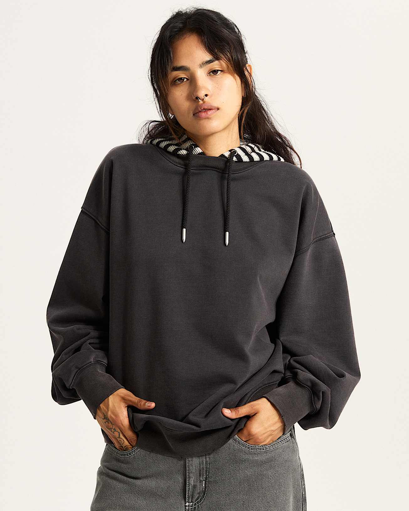 Effy Hooded Sweatshirt VANS Black ALT2