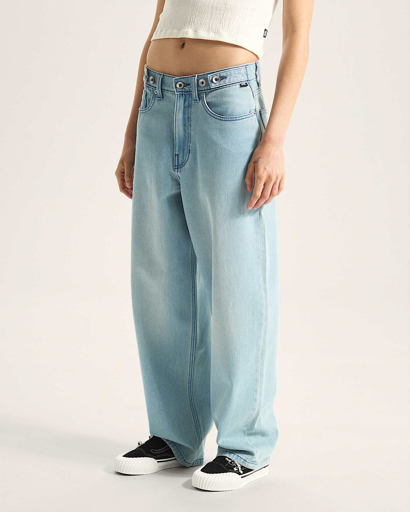 Check-5 Baggy Denim Trousers - 3