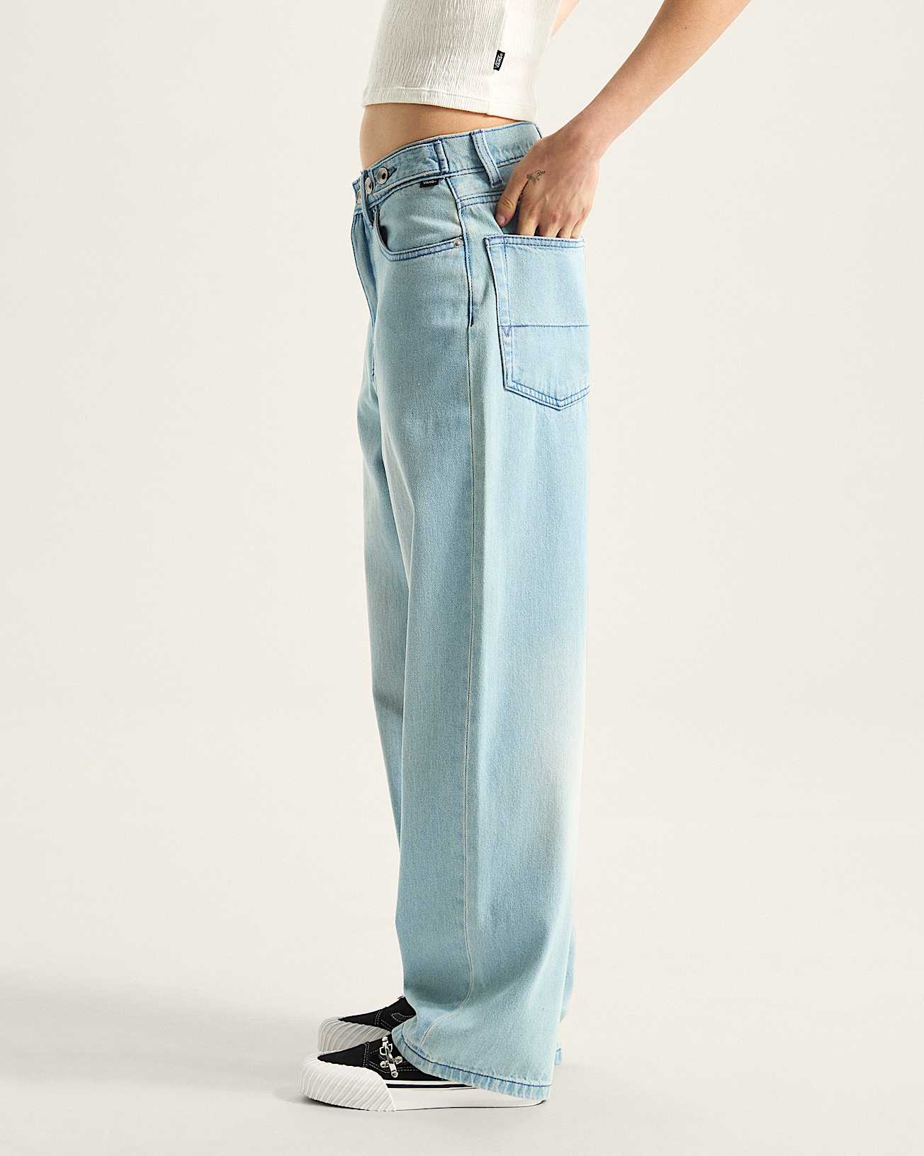 Check-5 Baggy Denim Trousers - 5
