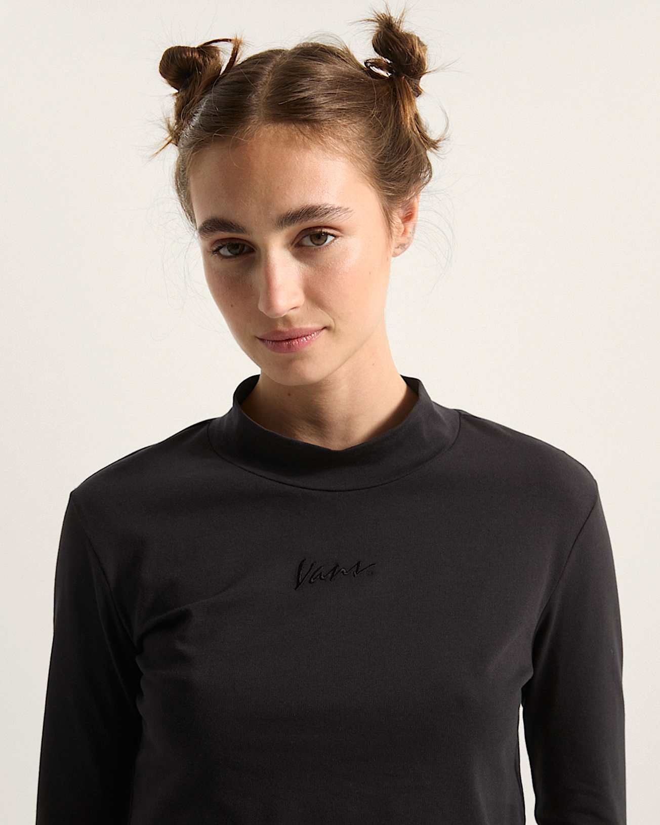 Script Mini Mock TShirt VANS Schwarz ALT5