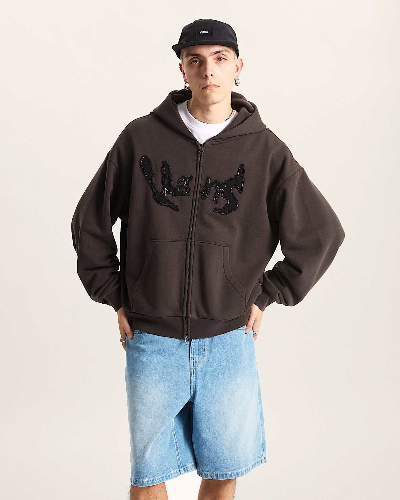 Raw Instinct Hoodie mit Reiverschluss VANS Schwarz ALT2