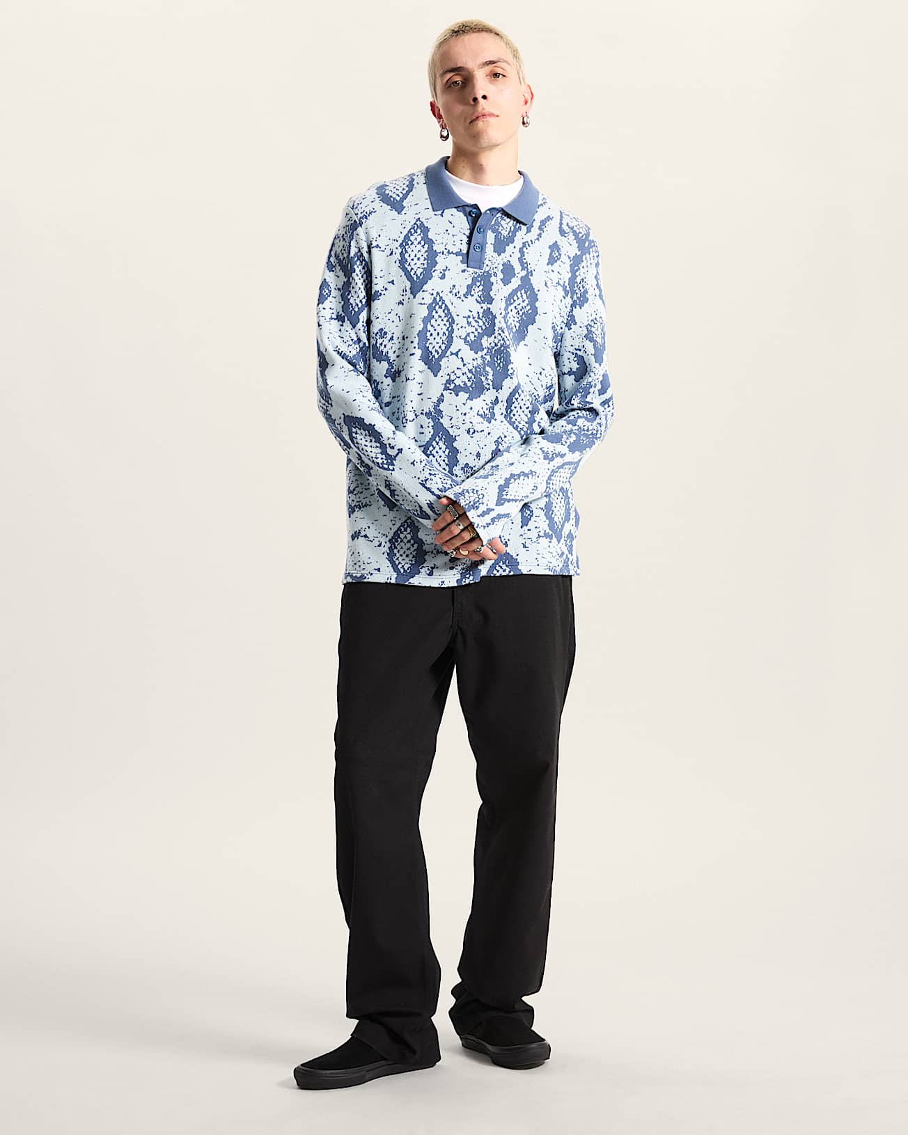 Polo a maniche lunghe Raw Instinct VANS Blu ALT4