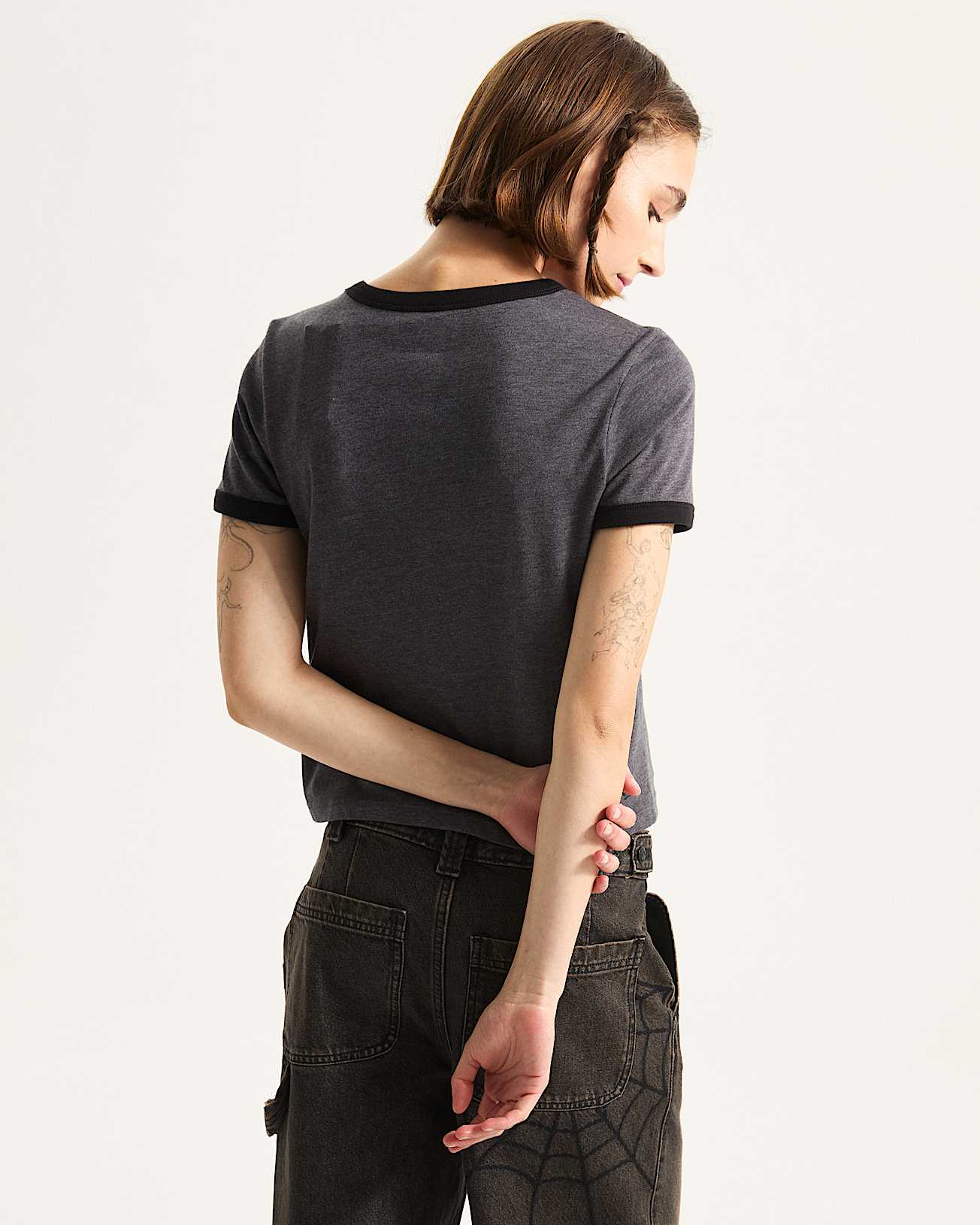 Cruzing Ringer TShirt VANS Grau ALT3