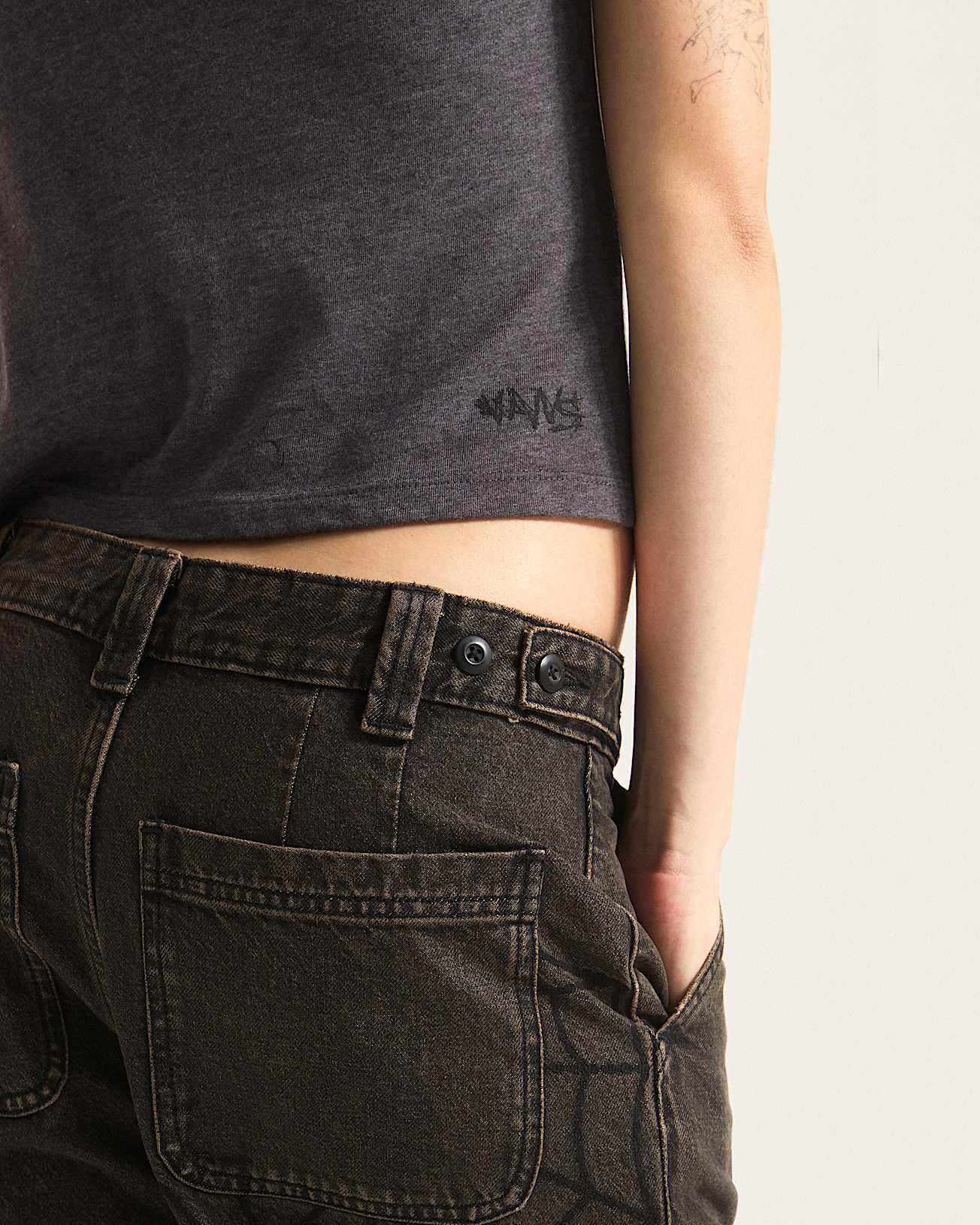 Cruzing Ringer TShirt VANS Grau ALT6