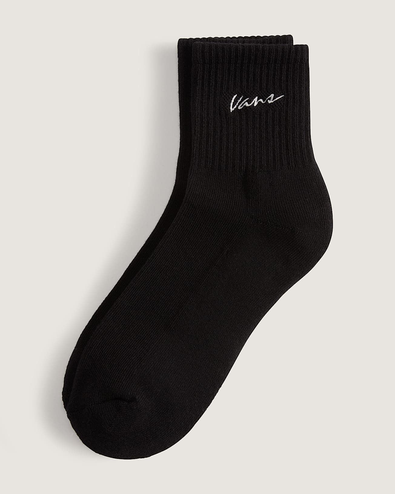 Classic Script Half Crew Socken 1 Paar VANS Schwarz HERO