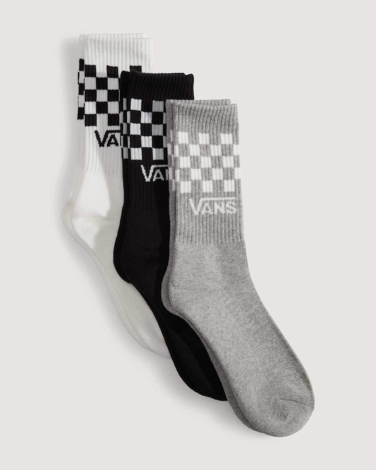 Classic Check Crew Socken 3 Paar VANS Schwarz ALT1