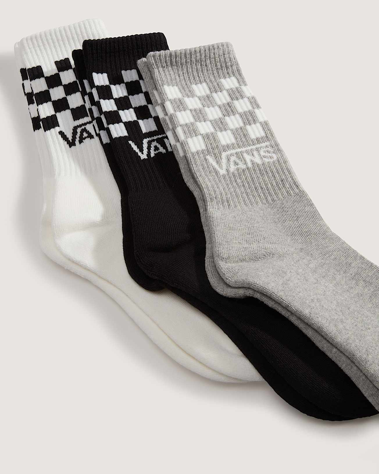 Classic Check Crew Socken 3 Paar VANS Schwarz ALT2