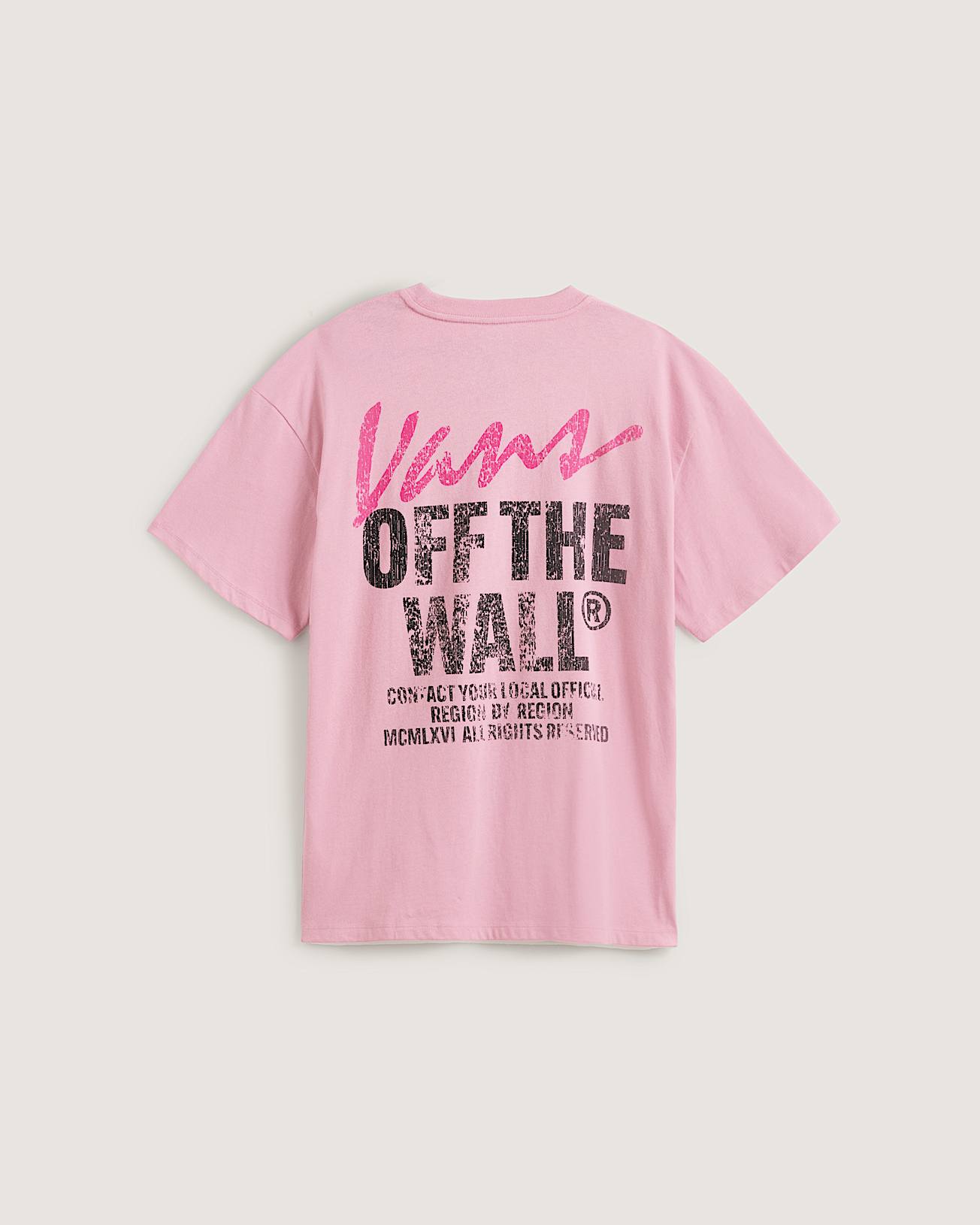 Tshirt Lady Wall VANS Rose ALT1