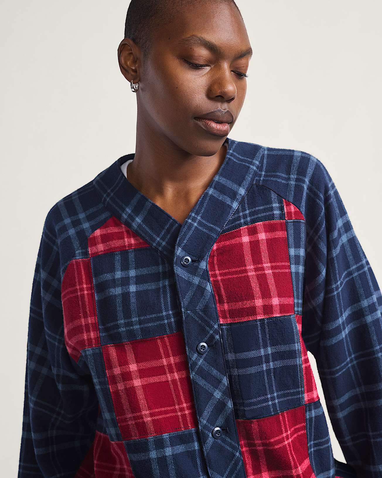 OTW Blocked Flannel Shirt - 4