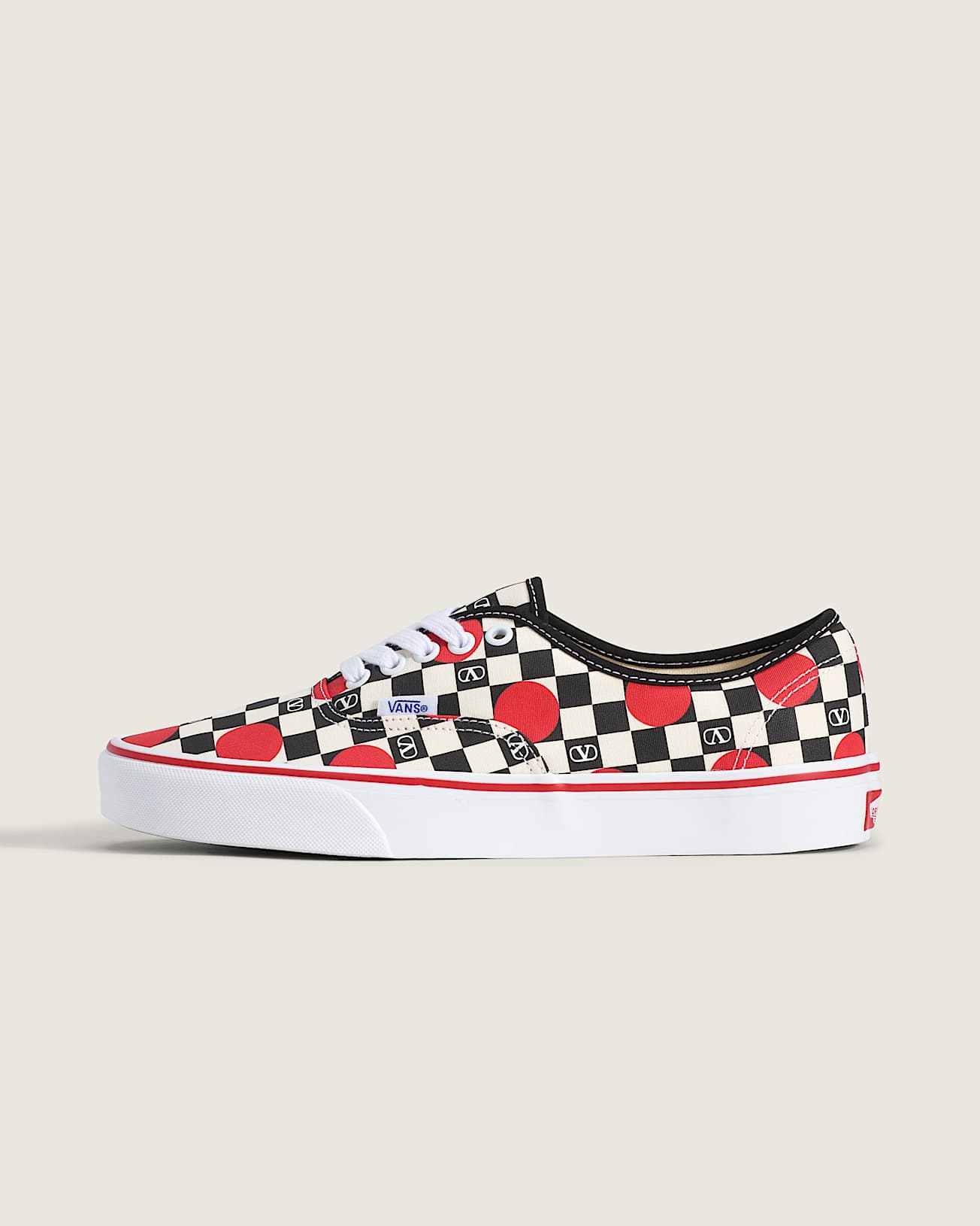 Valentino Garavani and Vans Authentic Checkerboard VANS Black HERO