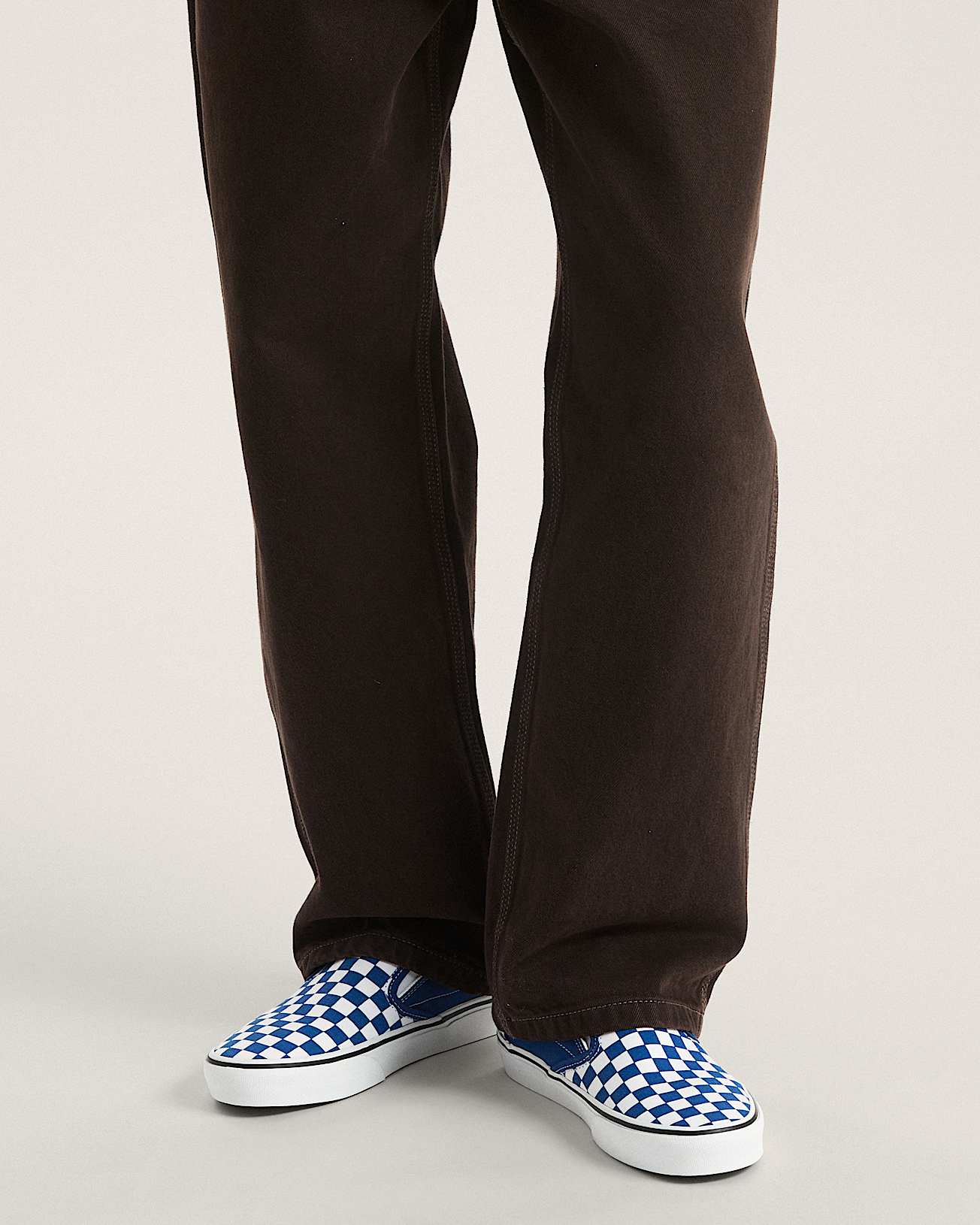 SlipOn Checkerboard Schuhe VANS Blau ALT4