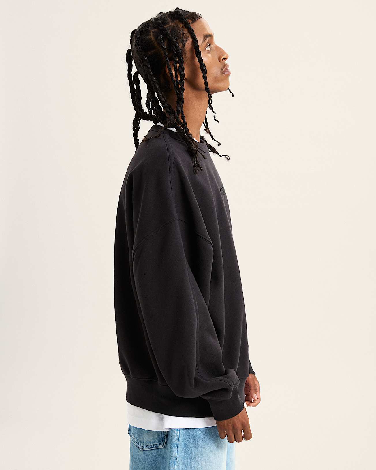 Premium Logo Crew Sweatshirt VANS Schwarz ALT4