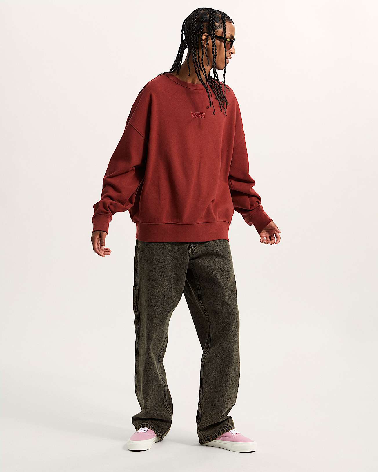 Style 76 RundhalsSweatshirt VANS Bordeaux ALT5