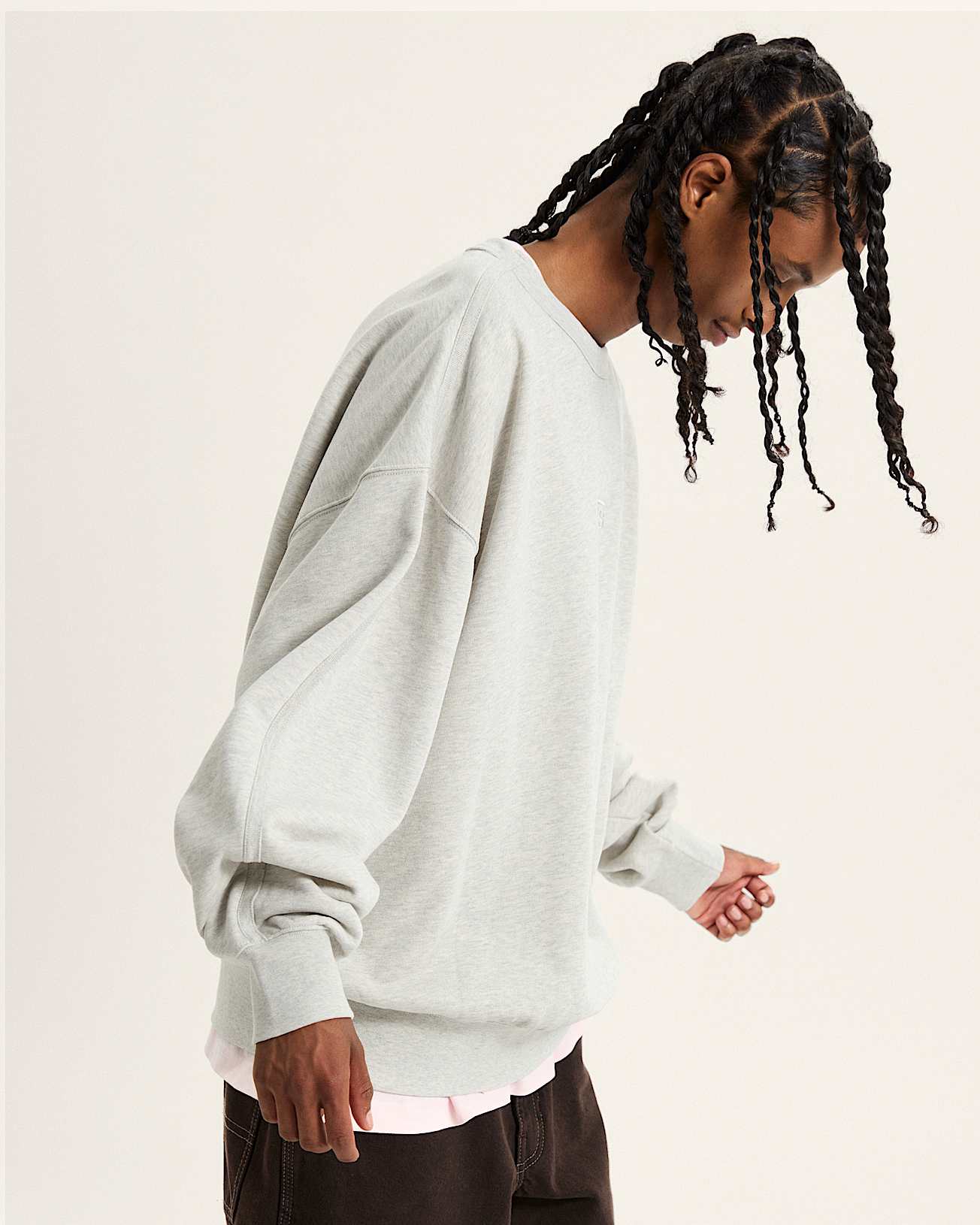 Premium Logo Crew Sweatshirt VANS Grau ALT4