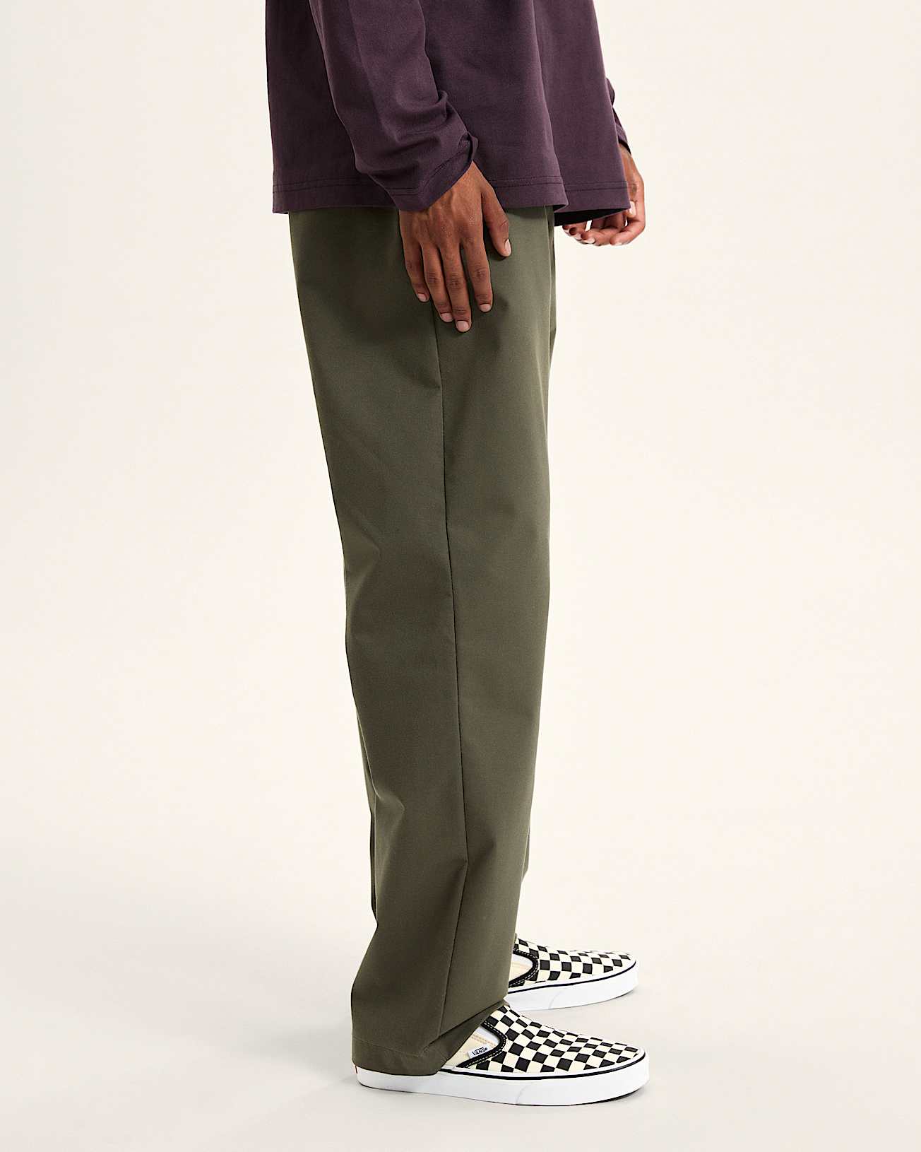 Pantalon Authentic Chino Relaxed VANS Vert ALT4