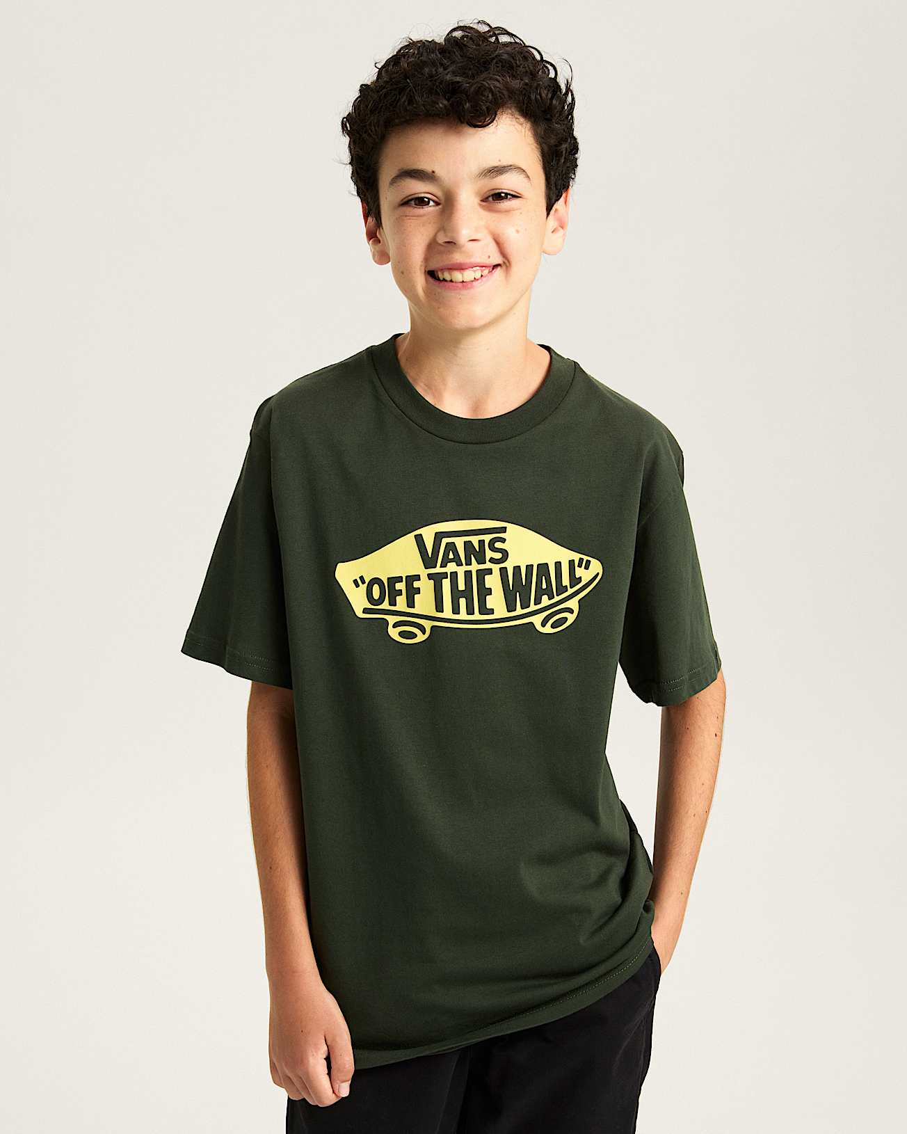 Kids Style 76 TShirt 814 Years VANS Green ALT2