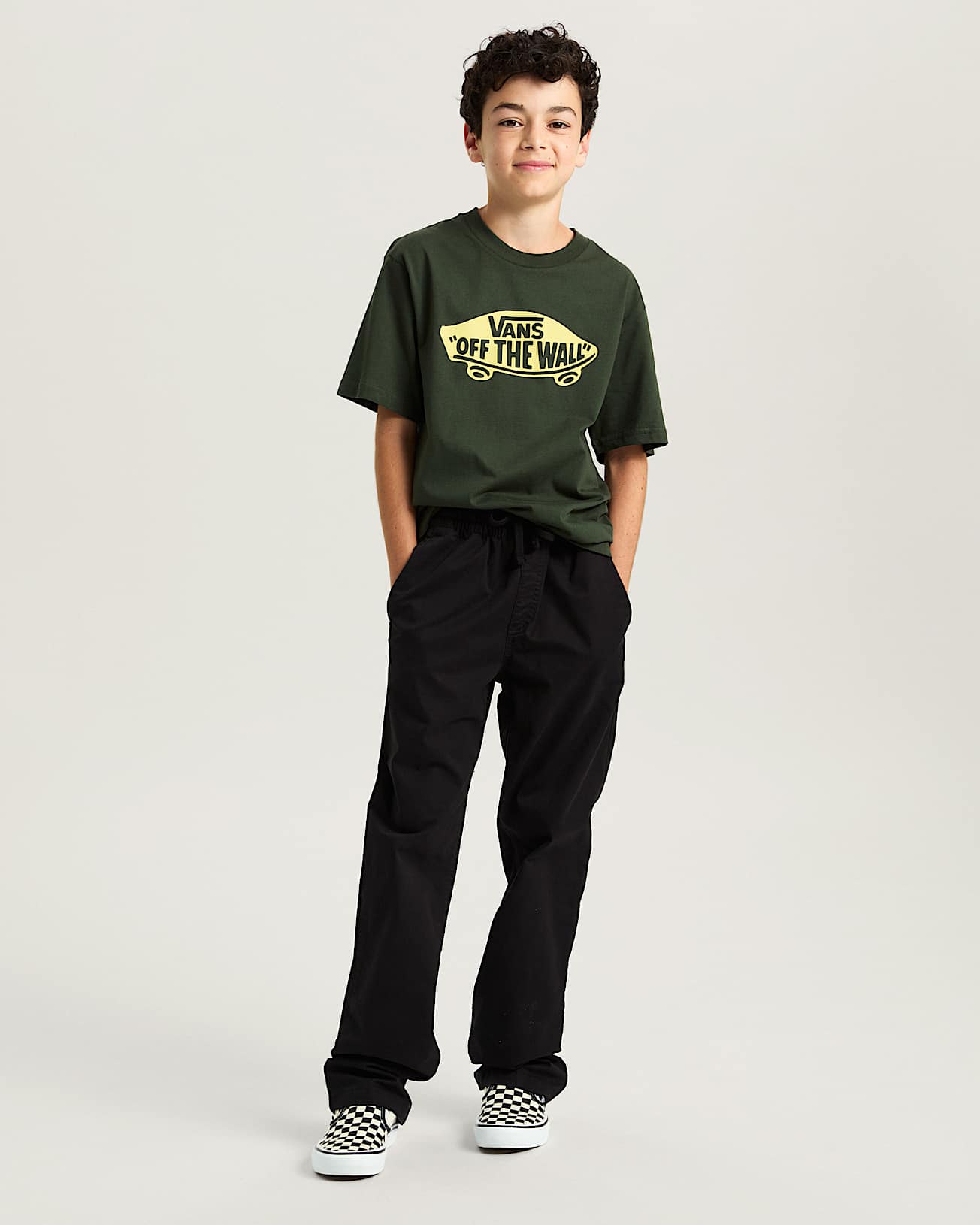 Kids Style 76 TShirt 814 Years VANS Green ALT4