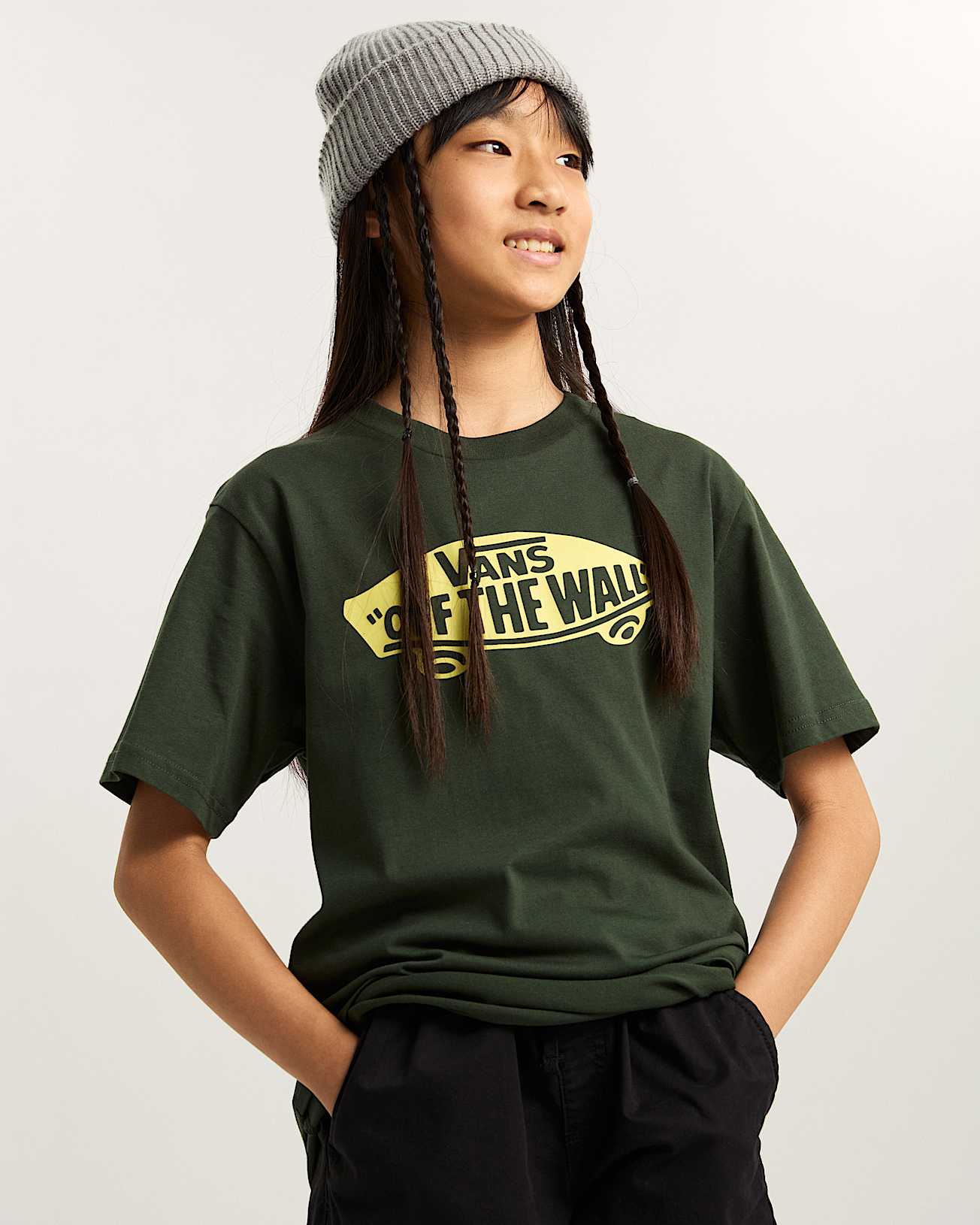 Kids Style 76 TShirt 814 Years VANS Green ALT8