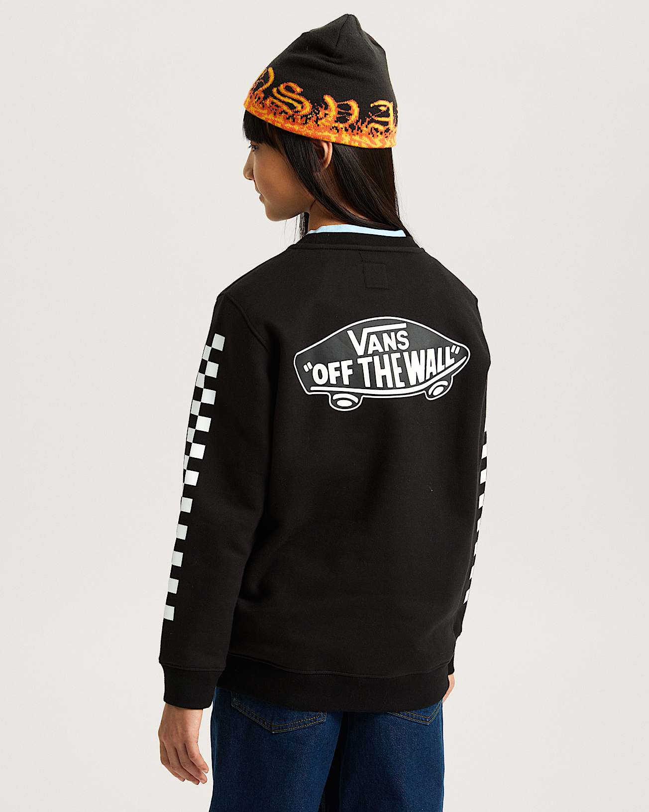 Sweat Exposition Check Enfant 814 ans VANS Noir ALT7