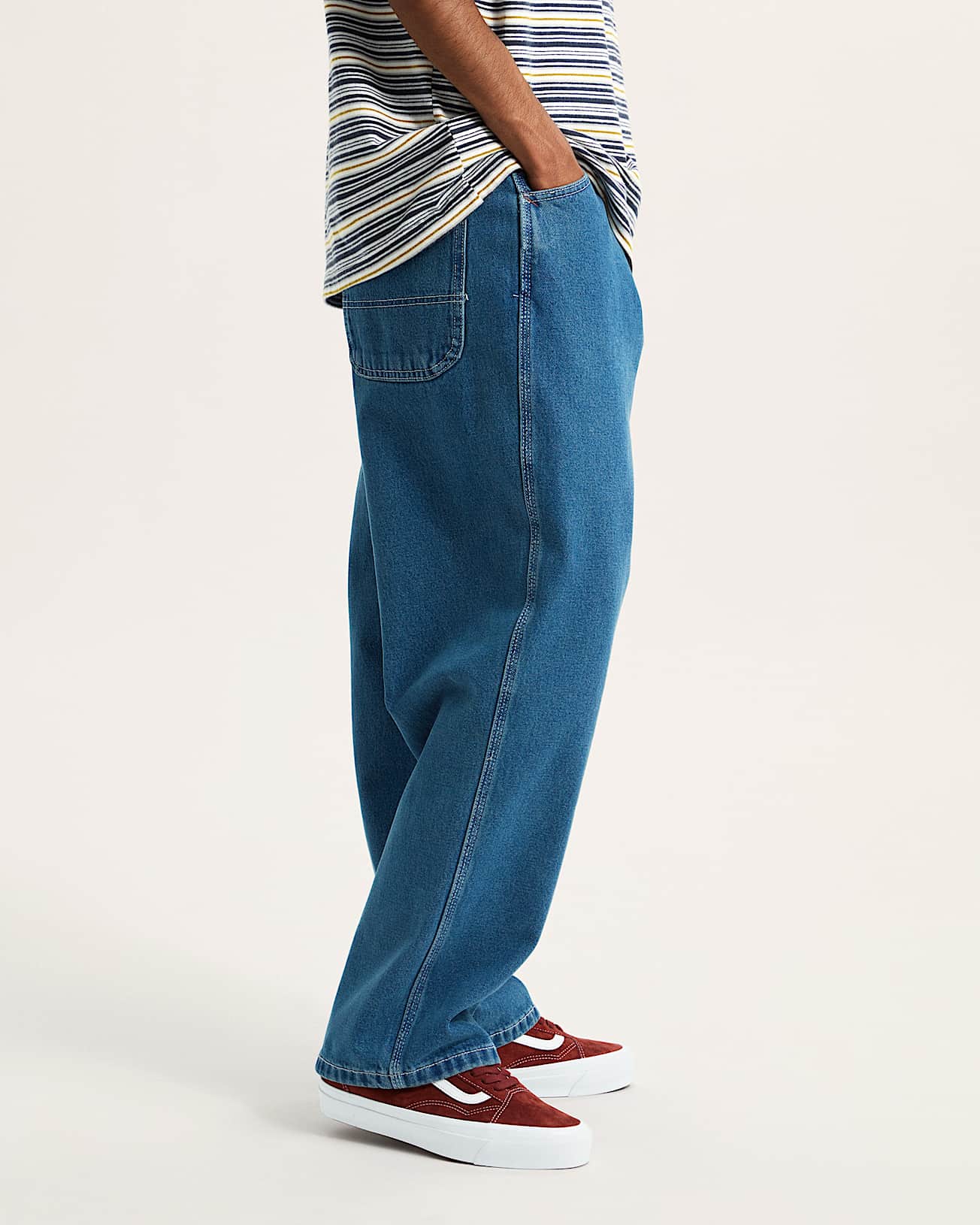 Skate Check-5 Loose Denim Trousers - 5