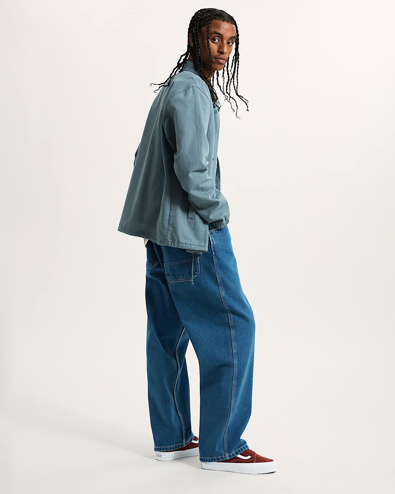 Skate Check-5 Loose Denim Trousers - 7