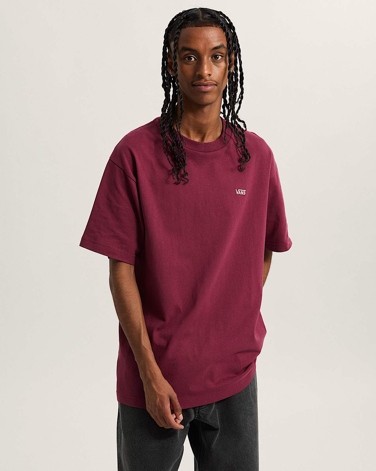 Left Chest Logo II TShirt VANS Bordeaux ALT2