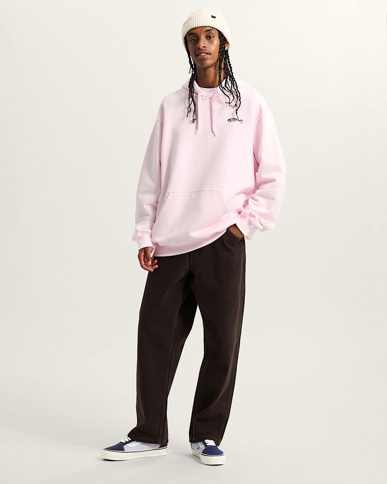 Sweat  capuche Style 76 VANS Rose ALT5
