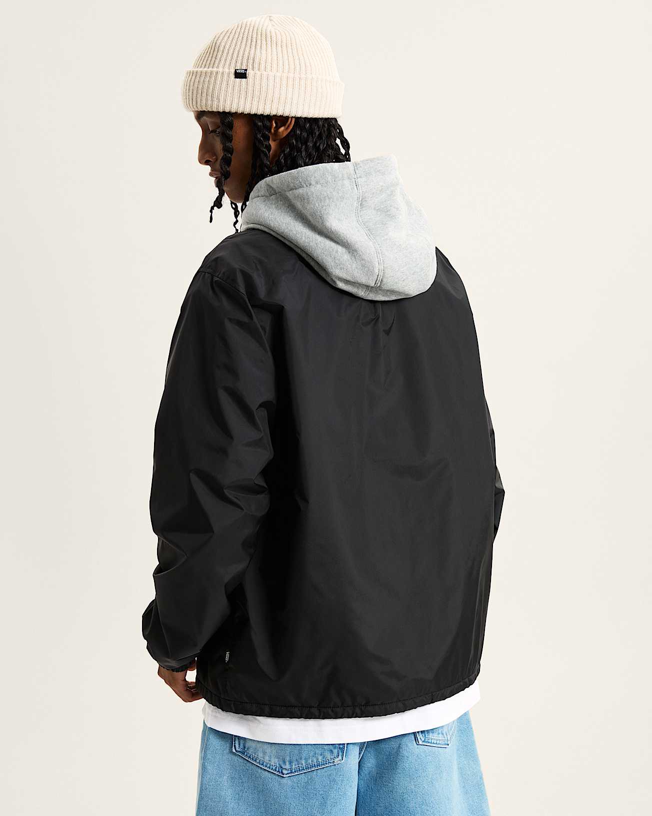 Riley Hooded Coaches Jacket VANS Black ALT3