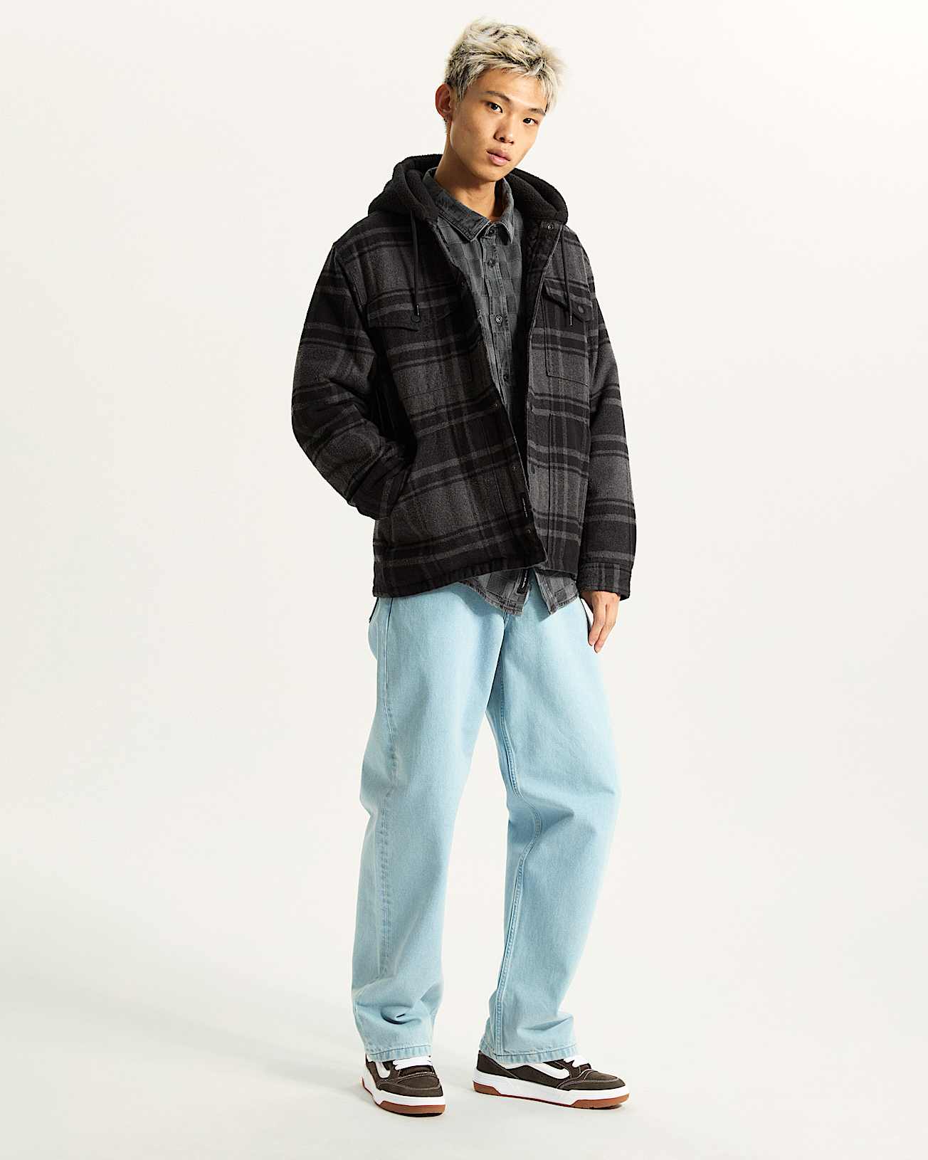 Surchemise  capuche Plaid Piedmont VANS Noir ALT5