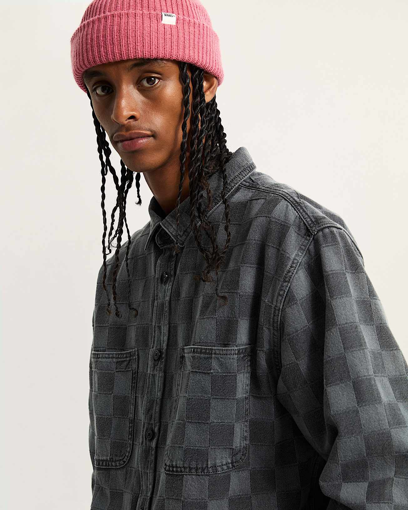 Hastings Checkerboard Hemd VANS Schwarz ALT6