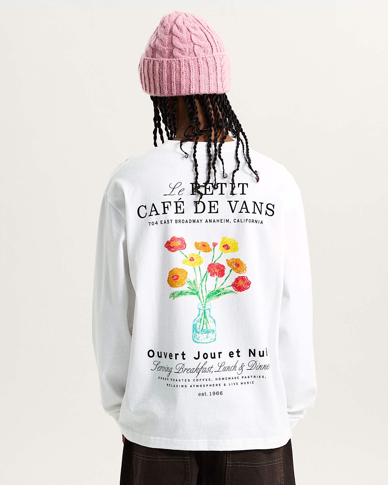 Caf Vans LangarmTShirt VANS Wei ALT3