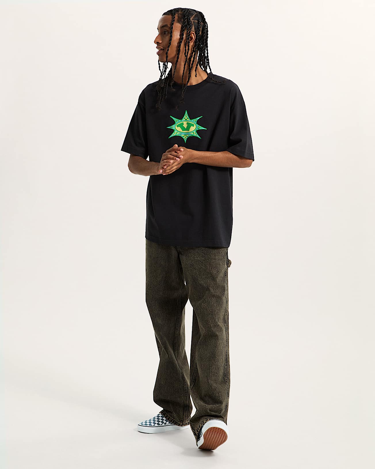 Star Checker TShirt VANS Schwarz ALT5