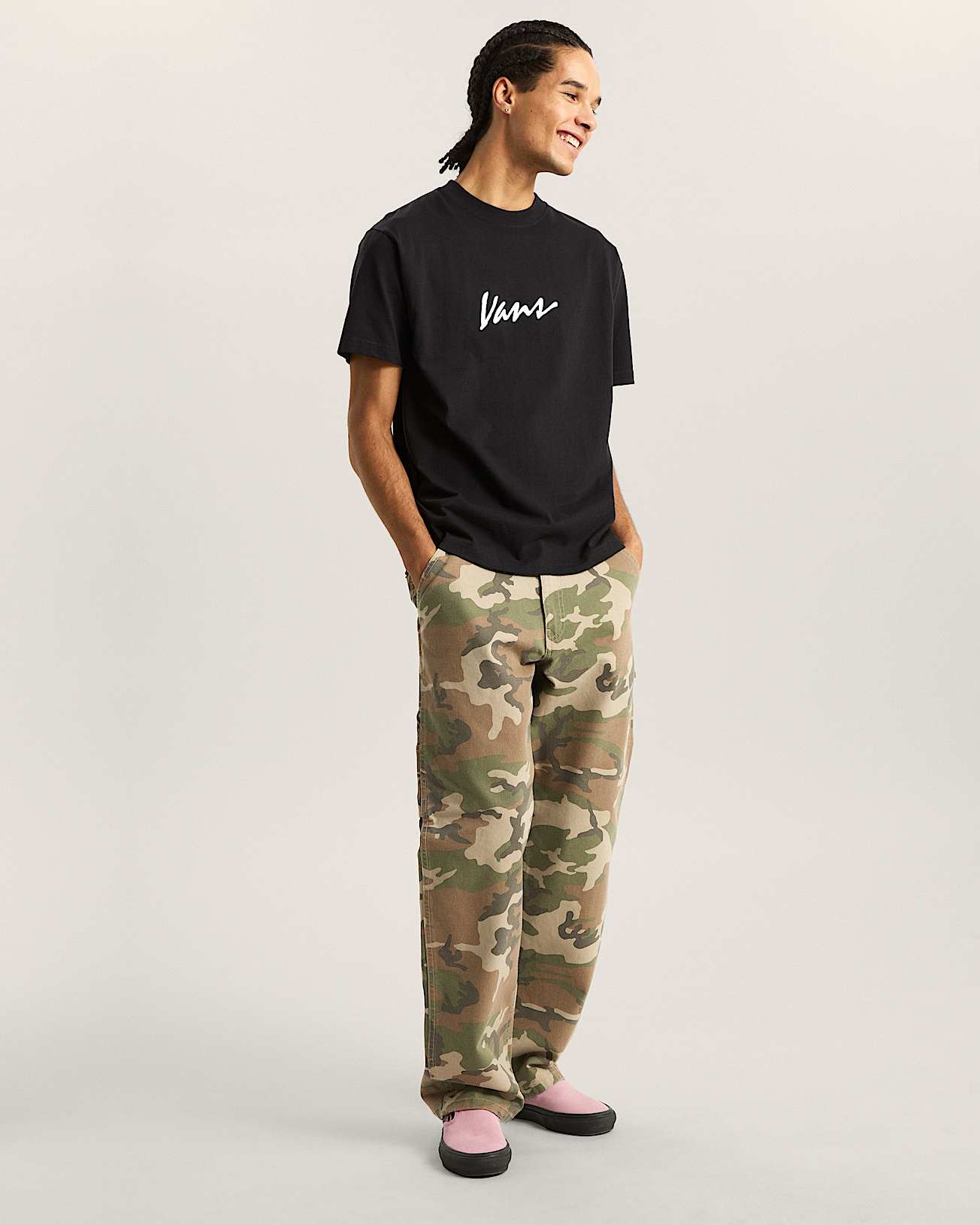 Classic Script TShirt VANS Schwarz ALT4