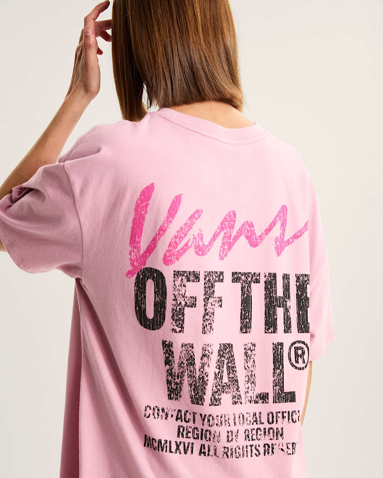 Tshirt Lady Wall VANS Rose ALT3