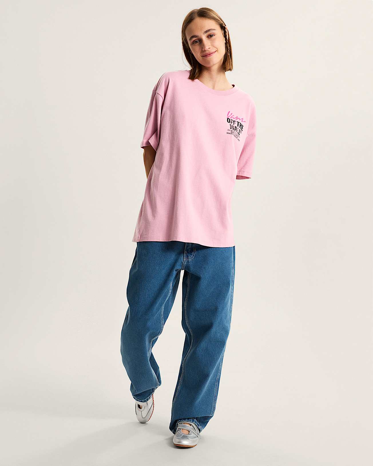 Tshirt Lady Wall VANS Rose ALT4
