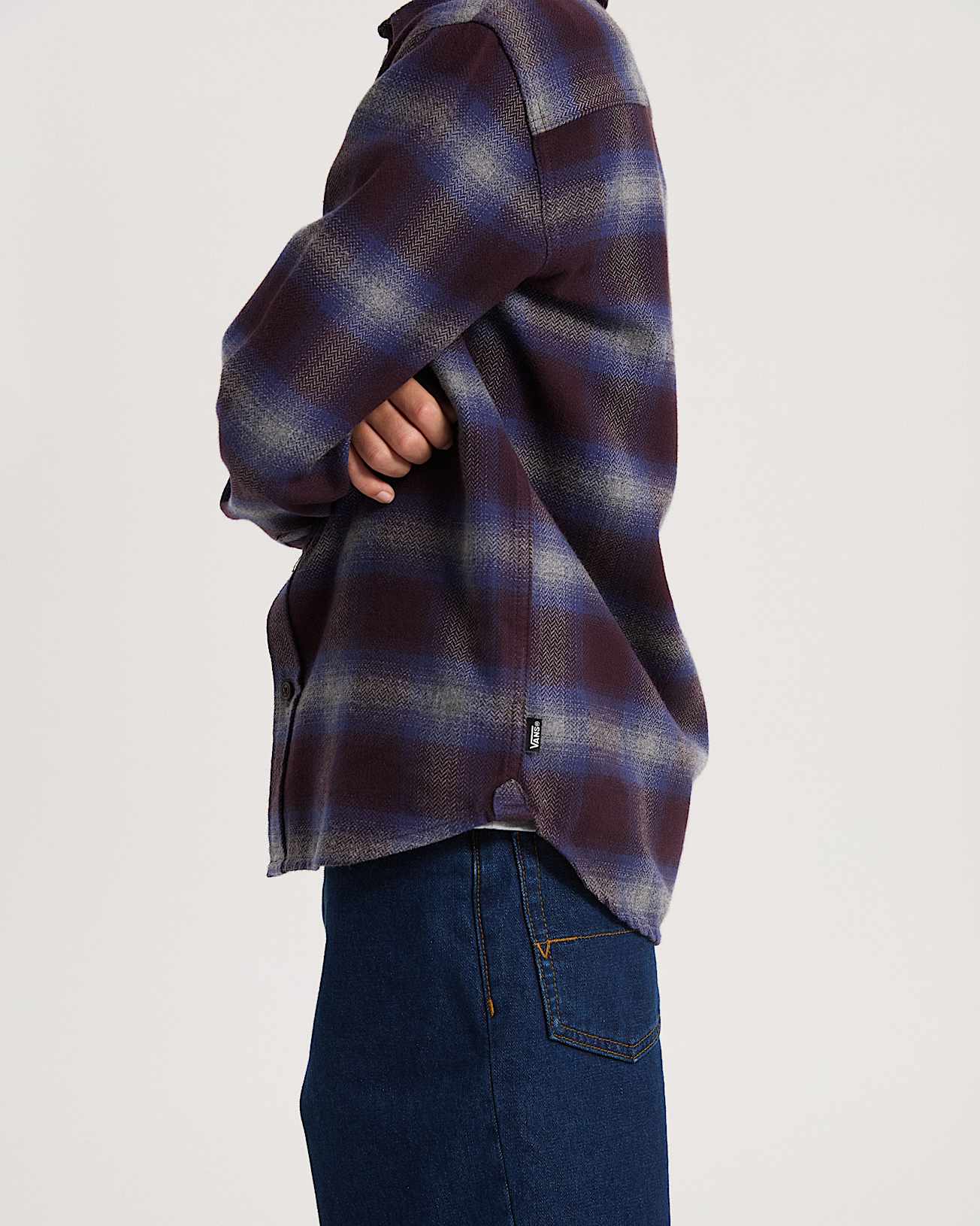 Kinder Bixby Plaid Flanellhemd 814 Jahre VANS Navy ALT5