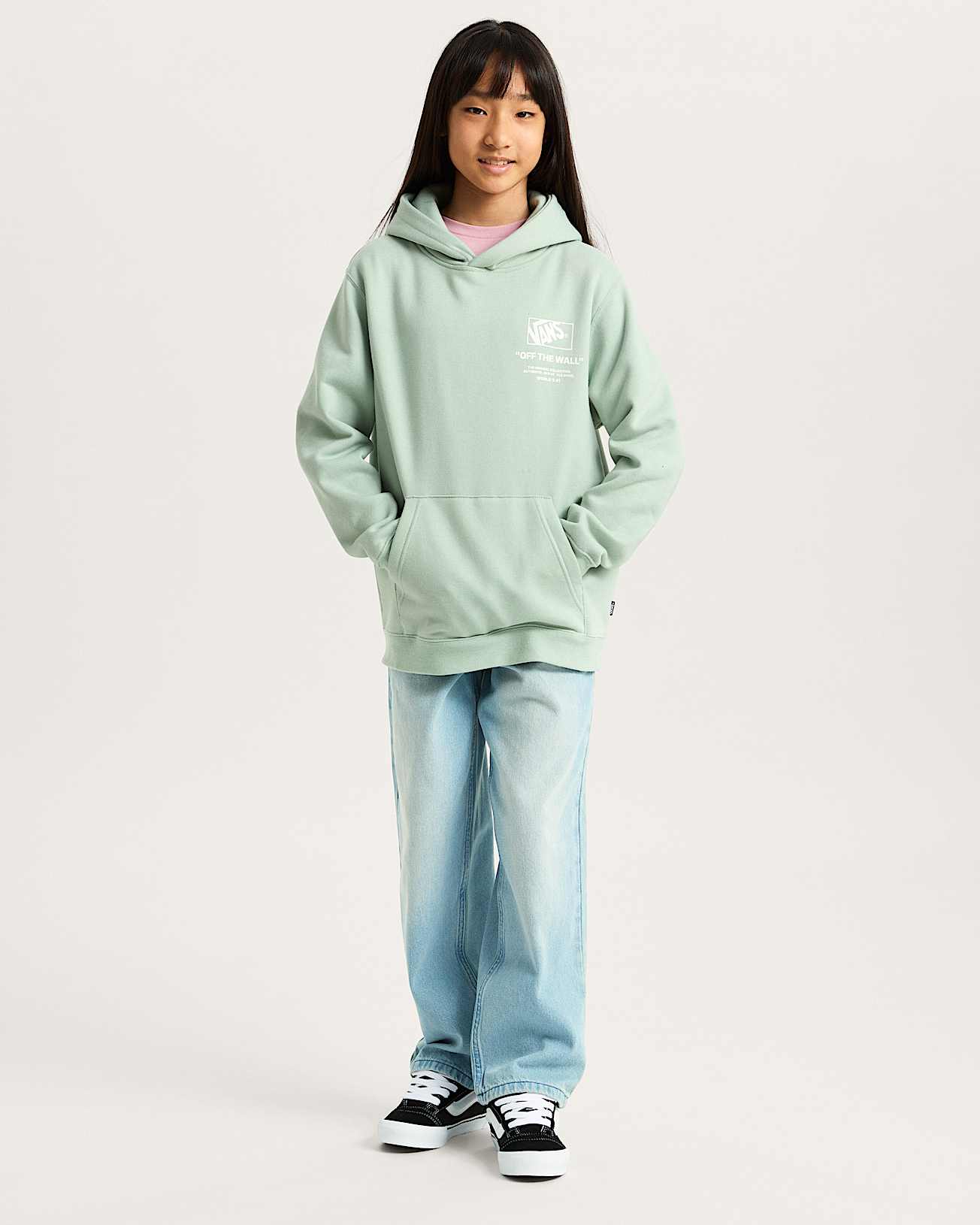 Kids Stockpile Pullover Hoodie 814 Years VANS Blue ALT11