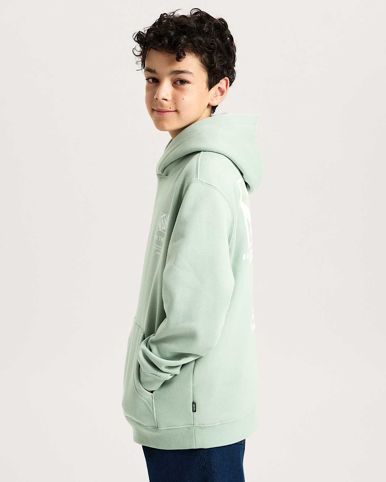 Kids Stockpile Pullover Hoodie 814 Years VANS Blue ALT4