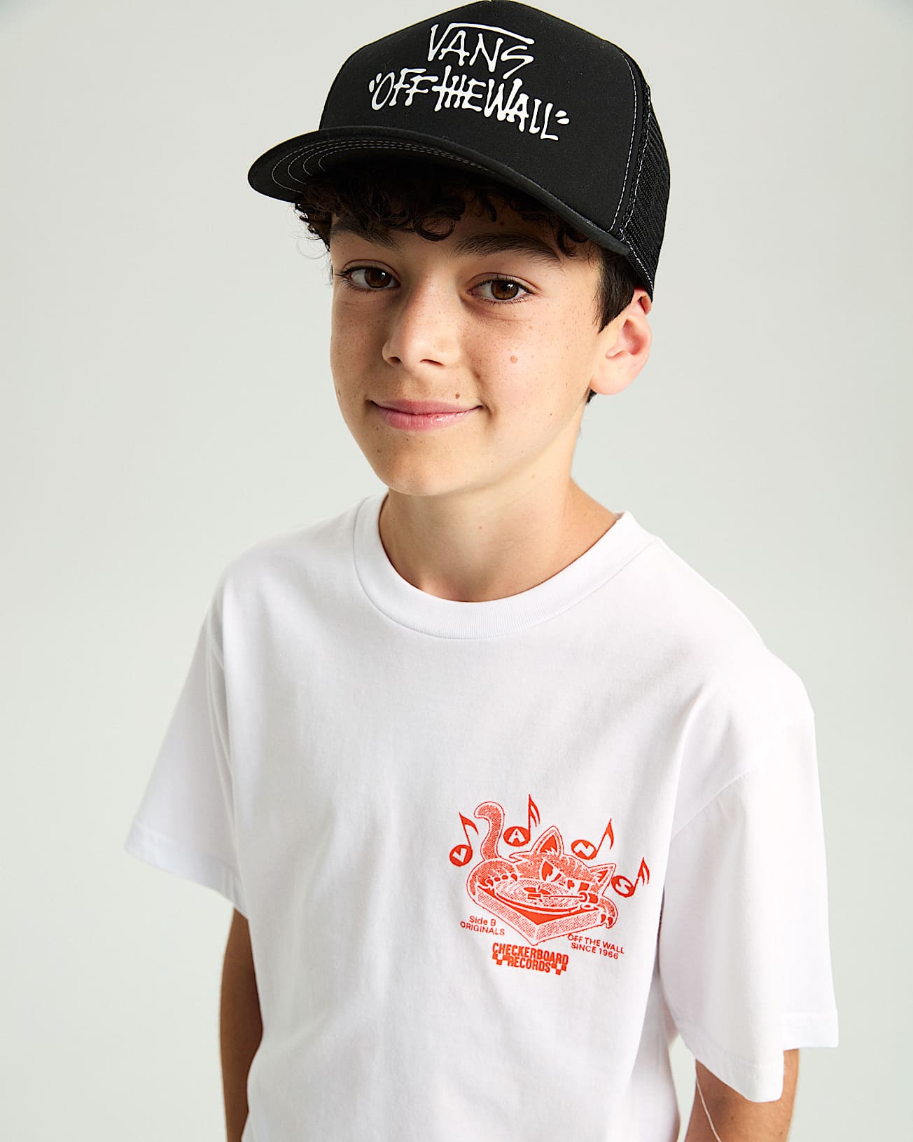 Kinder Vans Pop Trucker Cap VANS Schwarz ALT3