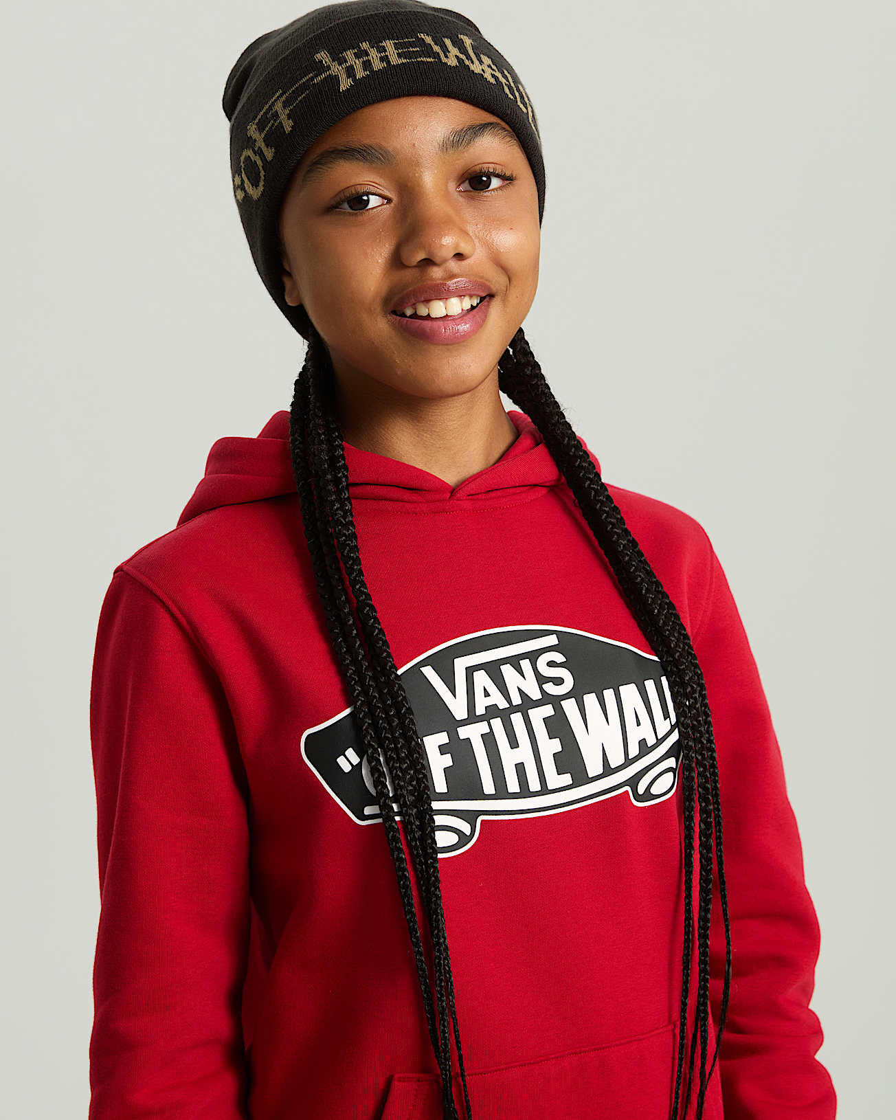 Kids Let Loose Tall Cuff Beanie 814 years VANS Black ALT3