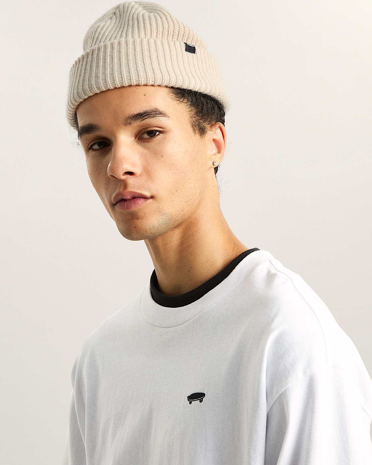 Core Basic Beanie mit Umschlag VANS Beige ALT3