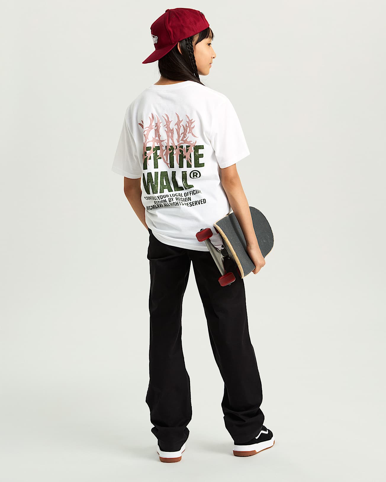 Tshirt Metal Wall Ado 814 ans VANS Blanc ALT8