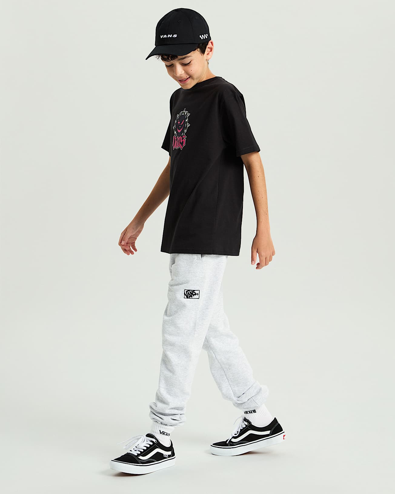 Kinder Happy Spike TShirt 814 Jahre VANS Schwarz ALT4