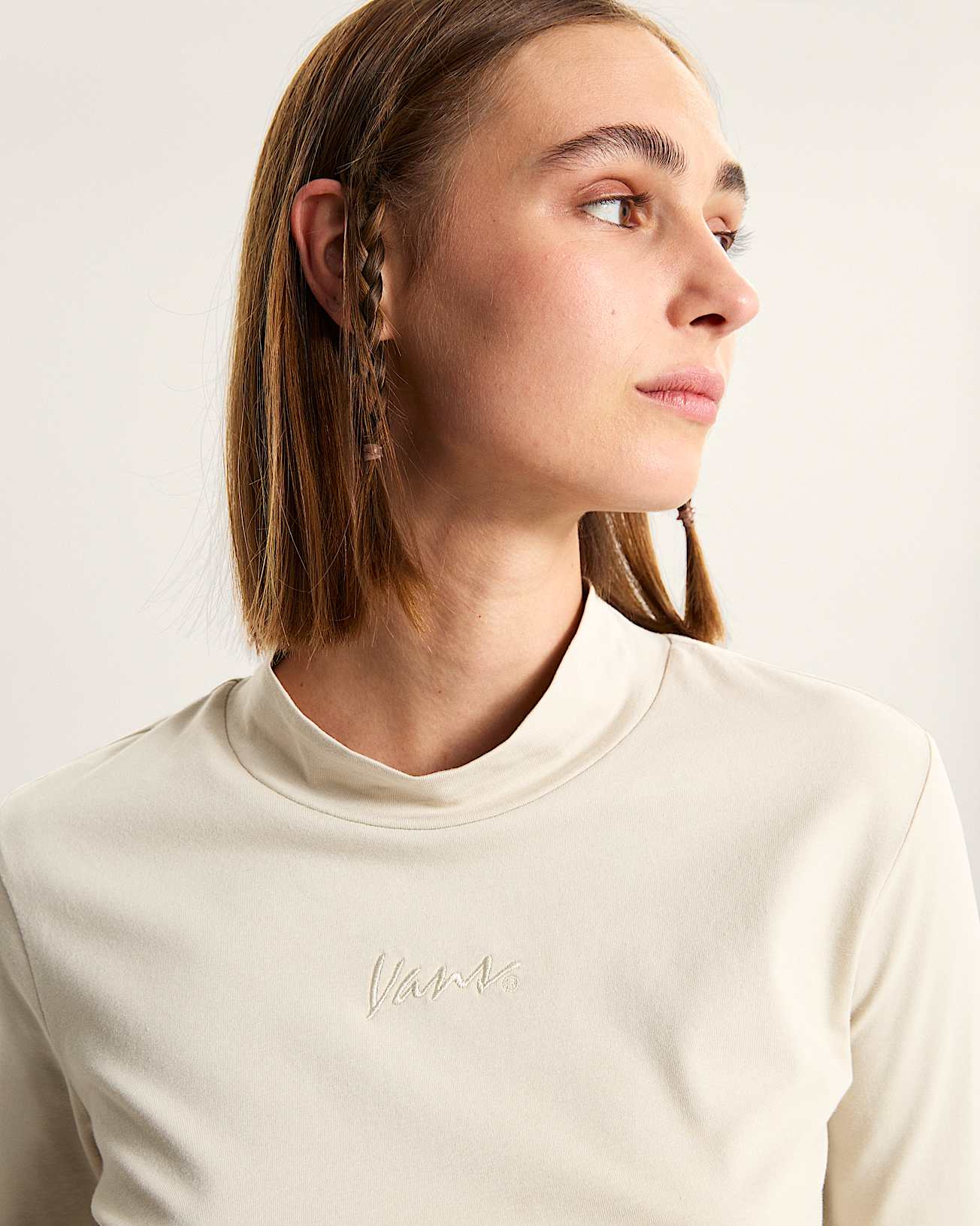 Script Mini Mock TShirt VANS Beige ALT6