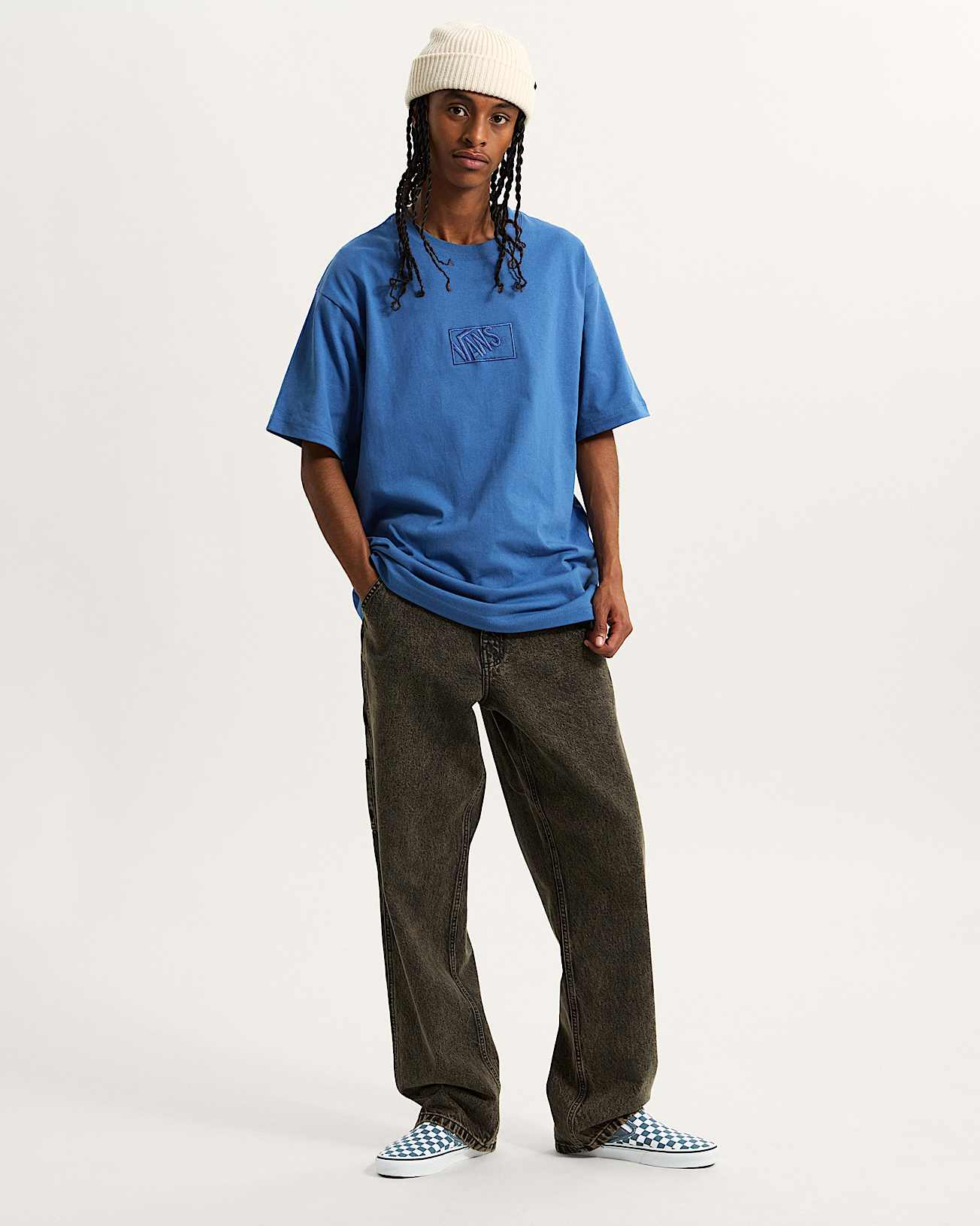 Blocked Box TShirt VANS Blau ALT4