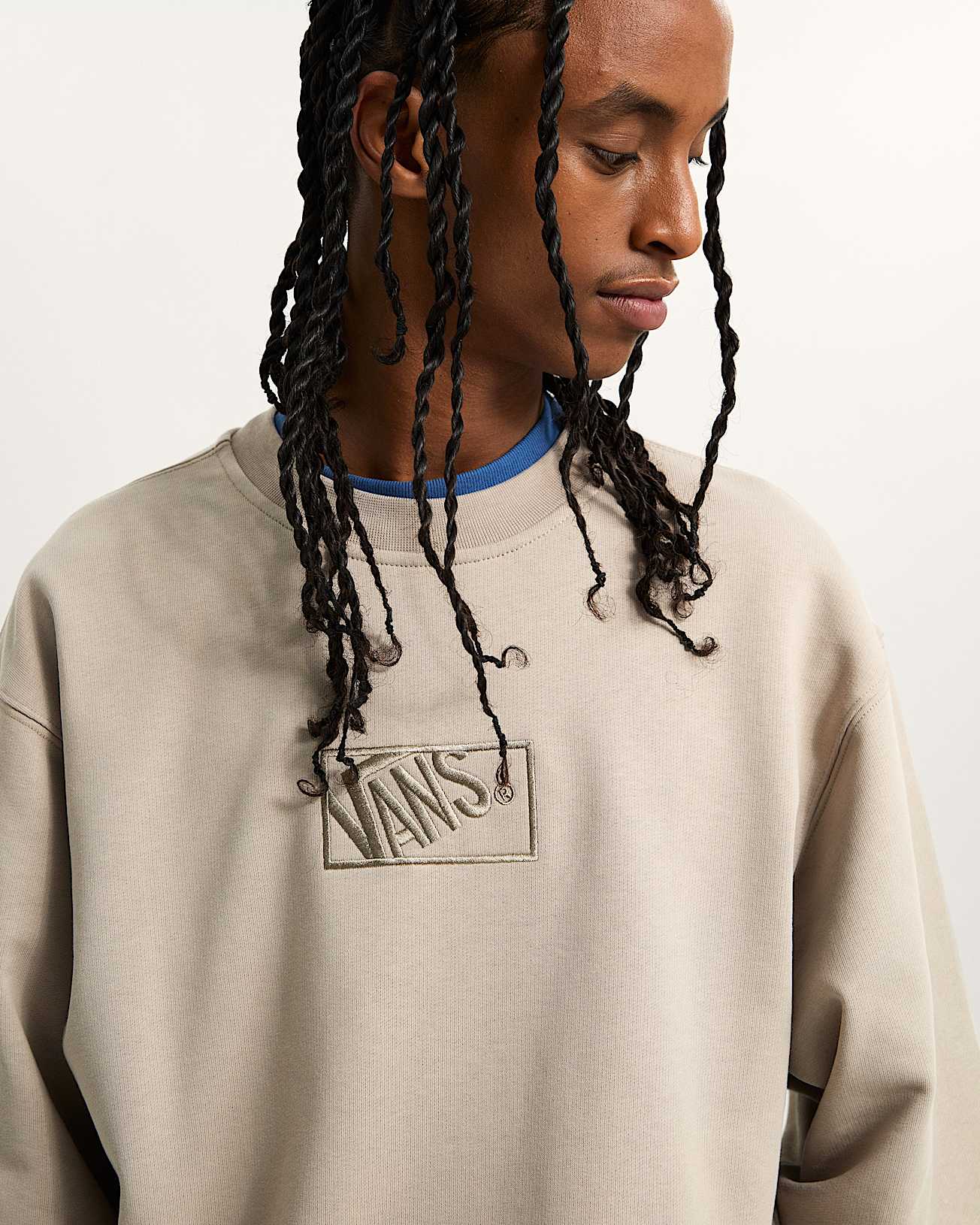 Blocked Box Crew Sweatshirt VANS Beige ALT6