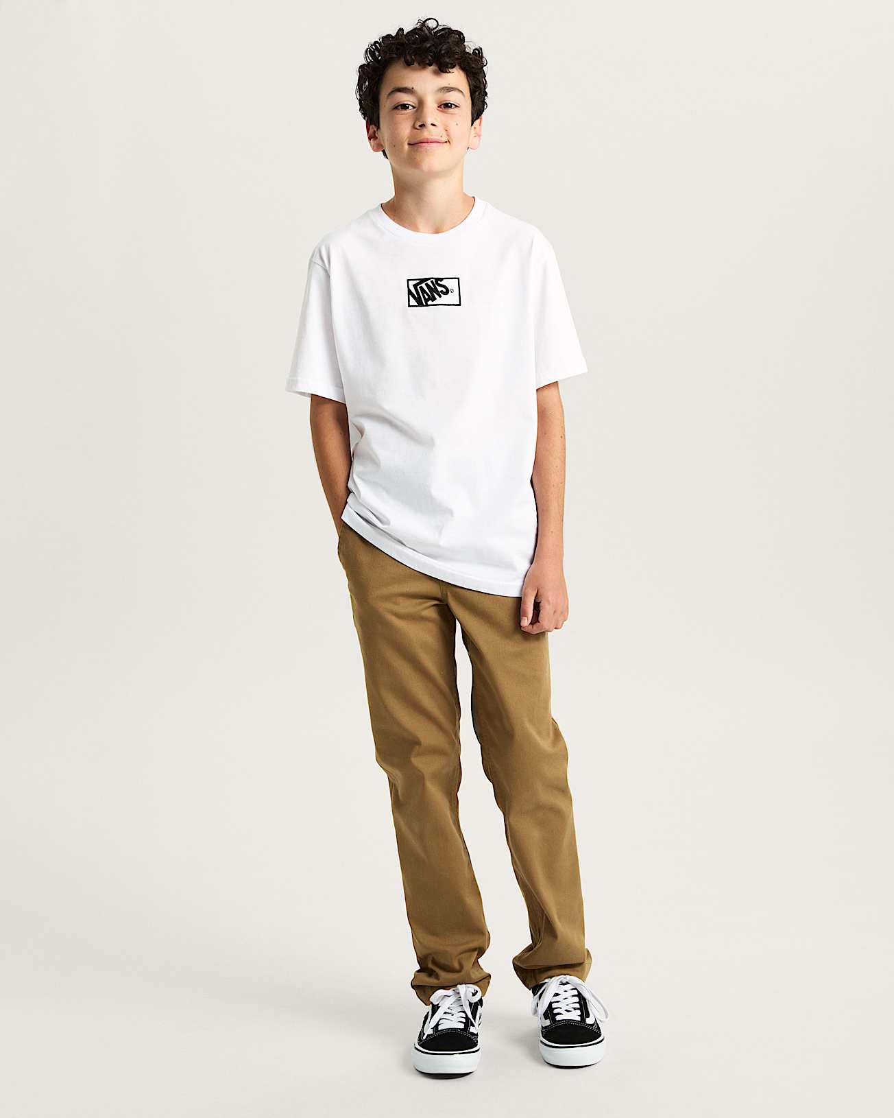 Kinder Blocked Box TShirt 814 Jahre VANS Wei ALT4
